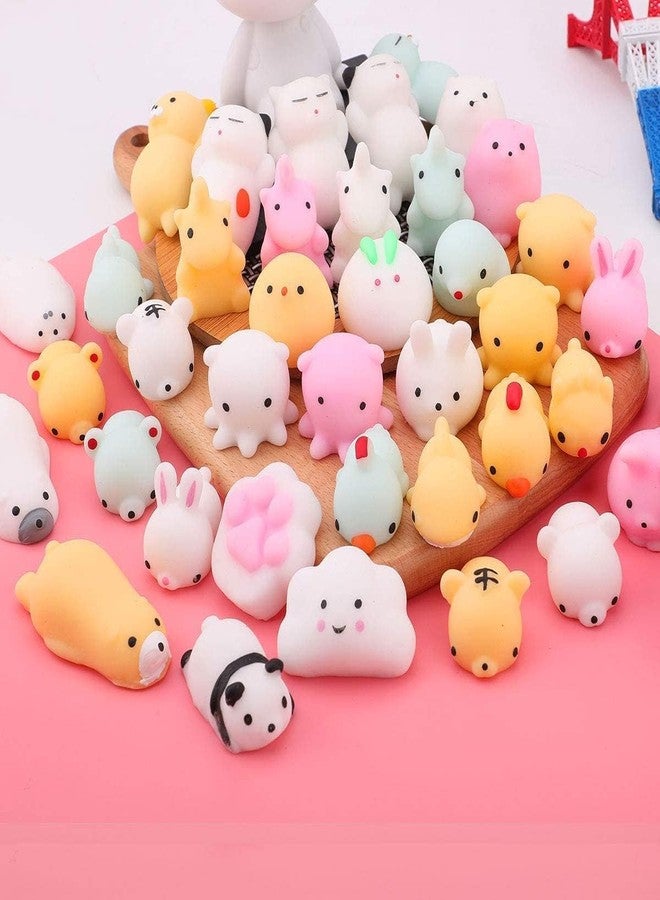 ANAB GIAB ألعاب ANAB GIAB Kawaii Mochi Squishy Toys - ألعاب حيوانات صغيرة لتخفيف التوتر، هدايا لحفلات أعياد ميلاد الأطفال (عشوائي، عبوة من 5 قطع) - Image 2